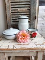 Setje wit emaille, Ophalen of Verzenden