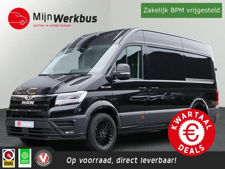 MAN TGE 35 2.0 L3H3 180pk Automaat FACELIFT 2x schuif | LED, Auto's, Bestelauto's, Bedrijf, Te koop, ABS, Alarm, Apple Carplay