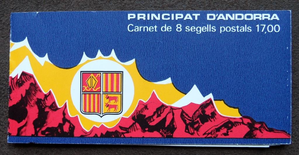 Postzegelboekje Andorra  Boekje met 8 postzegels uit 1990, Ophalen of Verzenden, Overige landen, Postfris