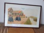Litho zicht op Marken Henri Cassiers, Antiek en Kunst, Kunst | Litho's en Zeefdrukken, Ophalen
