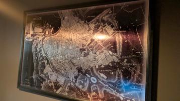 Plattegrond Rome - Aluminium Kunstwerk beschikbaar voor biedingen