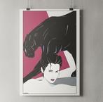 Patrick Nagel Pop Art Panther Poster Jaren 80 Kunst Print, Ophalen of Verzenden, Nieuw, A1 t/m A3, Overige onderwerpen