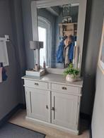 Frans/Brocante kastje met (afneembare) spiegel., Ophalen, Gebruikt, Frans Brocante, 70 tot 120 cm