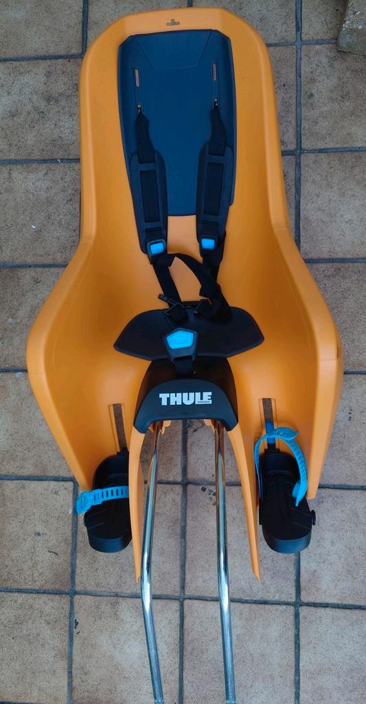Oranje Thule Ride Along Lite fietsstoel. Zo goed als nieuw., Fietsen en Brommers, Fietsaccessoires | Fietsstoeltjes, Zo goed als nieuw