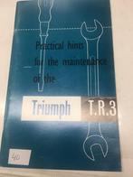 Instructie / onderhouds boek Triumph tr3 en 3a, Triumph