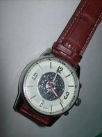 Horloge Bruine Band Zilverkleur Fraaie Klok, Verzenden, Nieuw