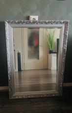 Klassieke spiegel zilverkleurig, Huis en Inrichting, Gebruikt, Ophalen of Verzenden, Minder dan 100 cm, Rechthoekig
