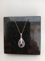 Zilveren Hanger met Amethist, Ophalen of Verzenden