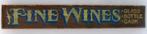 Groot bord Fine Wines/handgeschilderd/wijn/winkel/slijterij, Verzamelen, Ophalen of Verzenden, Zo goed als nieuw, Reclamebord