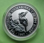 Kookaburra 1997 - 1 oz zilver, Postzegels en Munten, Edelmetalen en Baren, Zilver, Verzenden