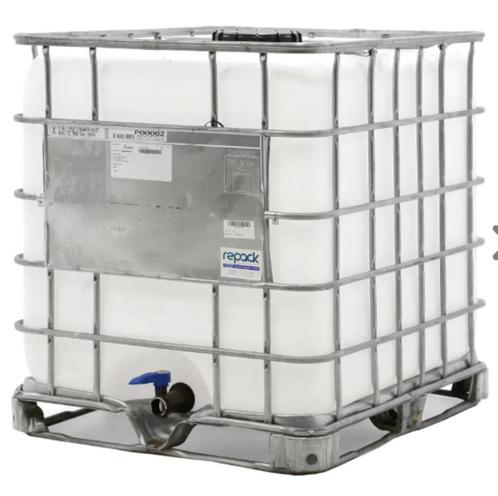 IBC 1000 liter, Tuin en Terras, Regentonnen, Gebruikt, Kunststof, 150 liter of meer, Met kraantje, Ophalen