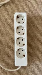 Verlengsnoer, geaard met ruimte voor 4 stekkers, Muziek en Instrumenten, Kabels en Stekkers, Ophalen of Verzenden, Zo goed als nieuw