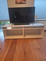 TV meubel Wit - onbekend merk (Kallax bakken passen er in), Ophalen, Gebruikt, 100 tot 150 cm, Minder dan 100 cm