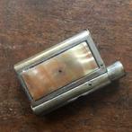 Vintage Verzilverde Sigarenknipper met Parelmoer, Ophalen of Verzenden