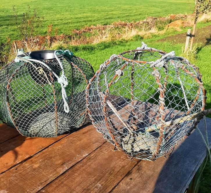 Noorse - Kreeften / Krabben fuik - (Paling korf pot), Antiek en Kunst, Curiosa en Brocante, Ophalen