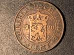 Nederlands indie cent 1920, Postzegels en Munten, Munten | Nederland, Ophalen of Verzenden, Koningin Wilhelmina, 1 cent