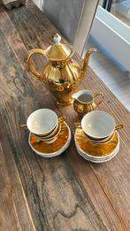 Mokka servies Bavaria goud, Antiek en Kunst, Antiek | Servies compleet, Ophalen of Verzenden