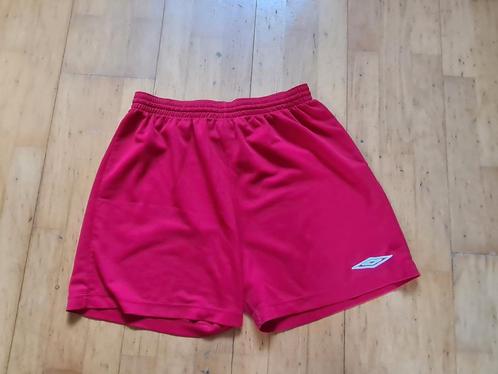 Umbro sportshort - maat S, Kleding | Heren, Sportkleding, Gedragen, Algemeen, Maat 46 (S) of kleiner, Rood, Ophalen of Verzenden