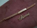Armband en naam voor tussen een ketting met de naam Patricia, Sieraden, Tassen en Uiterlijk, Armbanden, Verzenden, Zo goed als nieuw