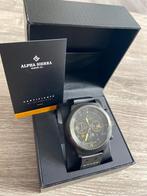 Limited edition Yellow Alpha Sierra horloge HAGEL NIEUW, Overige merken, Leer, Staal, Nieuw