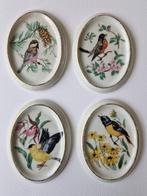 Schwarzenhammer porselein. 4 wandbordjes met vogels., Ophalen of Verzenden