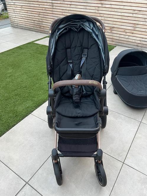 Cybex Priam 4 rosé gold inclusief Cloud T i-Size, Kinderen en Baby's, Kinderwagens en Combinaties, Gebruikt, Combiwagen, Overige merken
