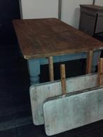 Grenen Eettafel met aanschuifbladen - Opknapper, Ophalen, Gebruikt, 50 tot 100 cm, 150 tot 200 cm
