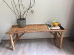 Bamboe bankje/sidetable/tafeltje, Ophalen, Zo goed als nieuw
