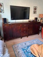 Massief Teakhouten dressoir, Huis en Inrichting, Kasten | Dressoirs, Ophalen, Koloniaal, Teakhout, Zo goed als nieuw