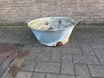 Grote brocante ovale zinken wasteil, Ophalen