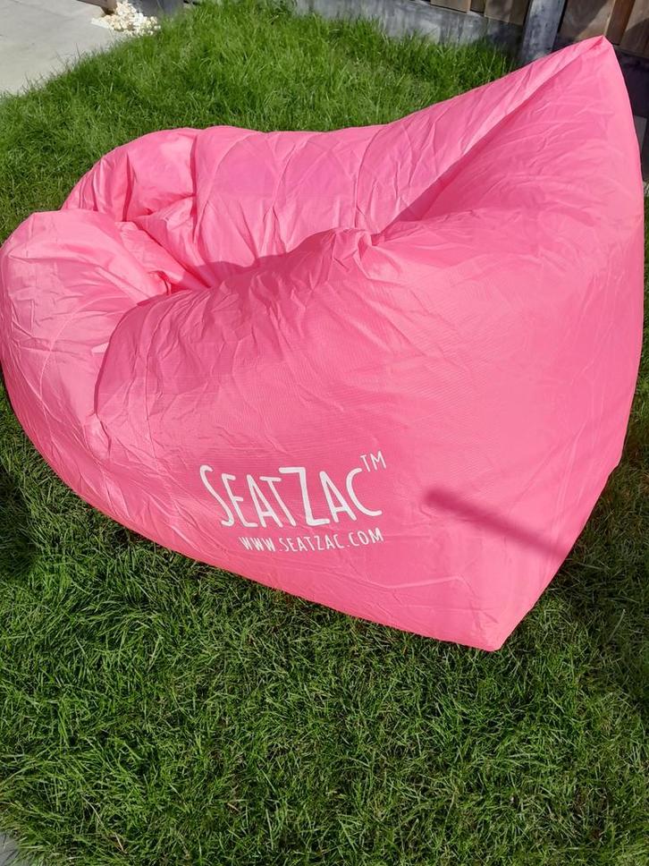 Opblaasbare zitzak van Seatzac, nieuw!, Huis en Inrichting, Zitzakken, Nieuw, Zitzak, Roze, Ophalen of Verzenden