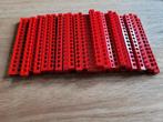 Partij W25=50x Lego technic balken rood 1x16
