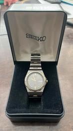 Seiko SQ 100 horloge titanium kleur, Sieraden, Tassen en Uiterlijk, Horloges | Heren, Staal, Seiko, Gebruikt, Ophalen of Verzenden