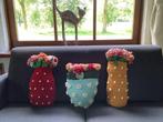 Bloemenkussens Gehaakte kussens KUSSEN, Ophalen of Verzenden, Nieuw