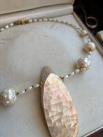 Nieuw Ketting met Parelmoer Hanger, Met hanger, Wit, Nieuw, Ophalen of Verzenden