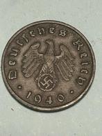 10 reichspfennig 1940F WO2 Duitsland, Postzegels en Munten, Munten | Europa | Niet-Euromunten, Duitsland, Verzenden