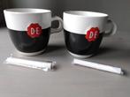 2 Douwe Egberts krijtmokken, nieuw, Huis en Inrichting, Keuken | Servies, Nieuw, Ophalen of Verzenden, Overige stijlen, Kop(pen) en/of Schotel(s)