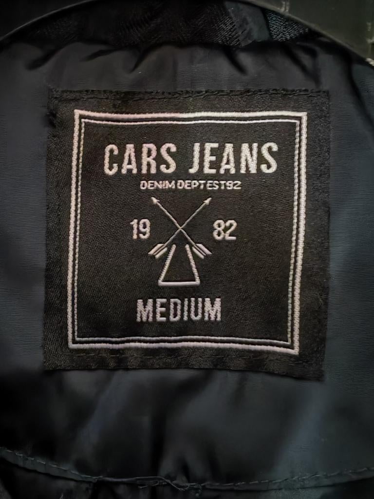 Cars Jeans winterjas, maat M-L, Kleding | Heren, Jassen | Winter, Ophalen of Verzenden, Zo goed als nieuw, Zwart
