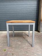 Tafelblad en onderstel, Huis en Inrichting, Tafelonderdelen, Ophalen, Gebruikt, 50 tot 100 cm, Vierkant