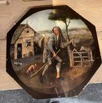 Schilderij op hout, Antiek en Kunst, Kunst | Schilderijen | Klassiek, Ophalen of Verzenden