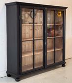 Vintage servieskast | Vitrinekast | Buffetkast Zwart, Ophalen, Gebruikt