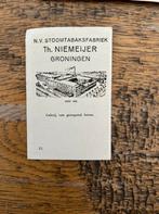 Antieke Albumplaatjes NV Stoomtabaksfabriek Groningen, Verzamelen, Ophalen of Verzenden