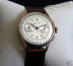 Leonidas Chronograph Handopwinder - 1956, Overige merken, Overige materialen, Met bandje, Polshorloge