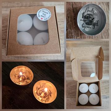 Waxinelichtjes met verborgen boodschap beschikbaar voor biedingen