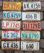 Illinois 70s kentekenplaat set USA 10 nummerborden license, Ophalen of Verzenden, Zo goed als nieuw, Auto's
