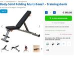 Fitness trainingsbank Body-Solid Folding Multi-Bench, Sport en Fitness, Fitnessapparatuur, Verzenden, Nieuw, Krachtstation