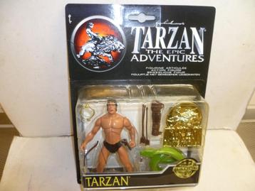 Ideal 1997 Tarzan figuurtje met slang en wapens film tv beschikbaar voor biedingen