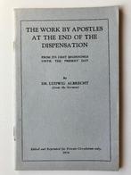 The work by apostles at the end of the dispensation, Ophalen of Verzenden, Zo goed als nieuw, Christendom | Protestants, Ludwig Albrecht