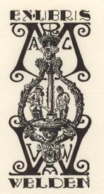 0196 Ex Libris België : Geo Verbrugge, z.j., Antiek en Kunst, Verzenden