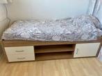 1-persoonsbed met lades en kastje, Huis en Inrichting, Ophalen, 90 cm, Eenpersoons, Wit